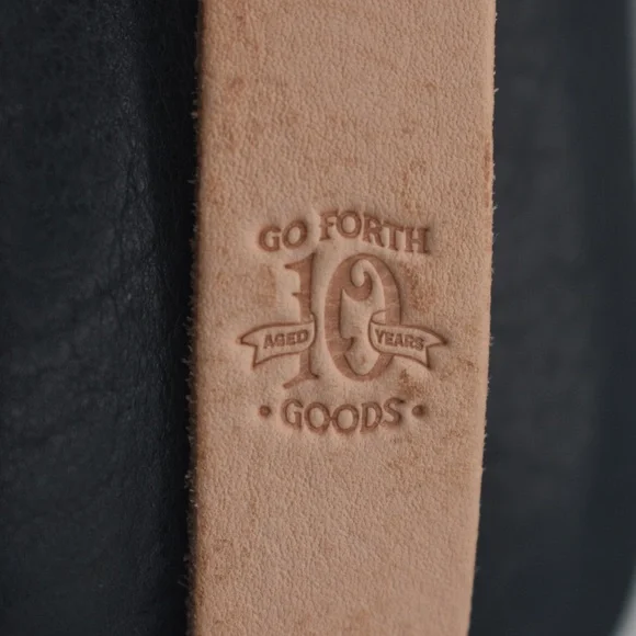 Go Forth Goods Original Sarah Leather Crossbody Indigo Bison with Custom Options - Picture 2 of 9